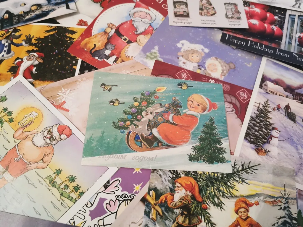 Šventinių atvirlaiškių kolekcija iš viso pasaulio.