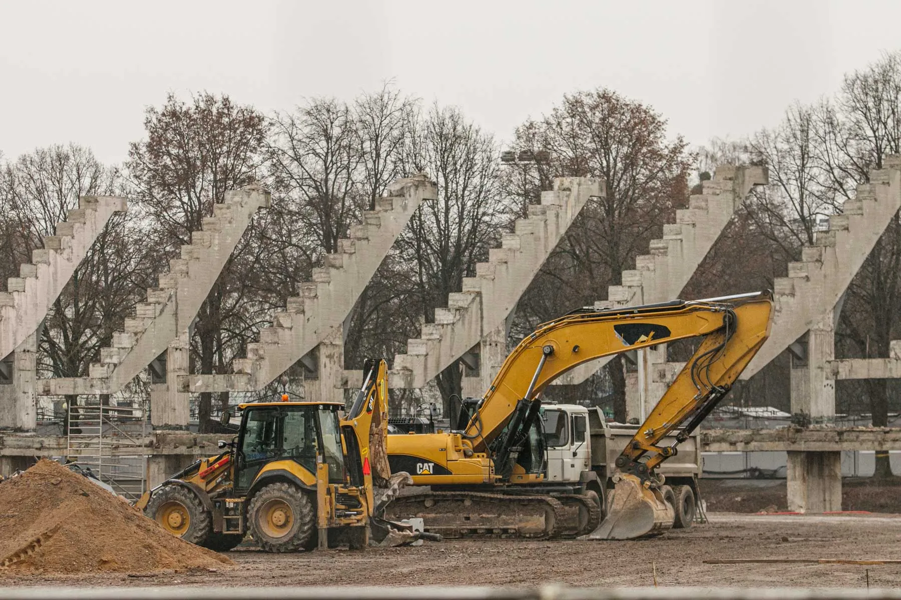 Turkai rekonstruojamame S. Dariaus ir S. Girėno stadione
