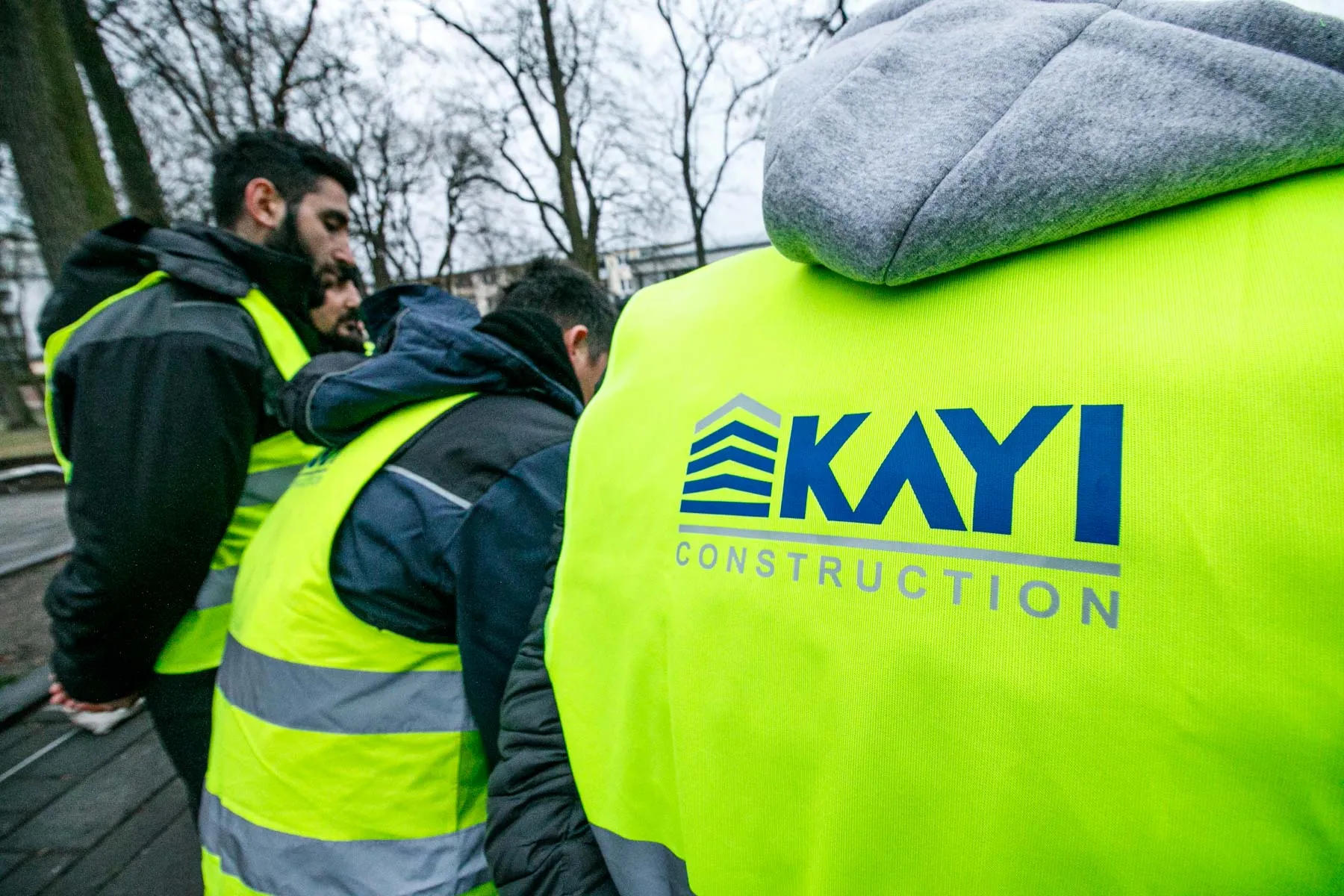 Turkų darbuotojų protestas prie Kauno savivaldybės