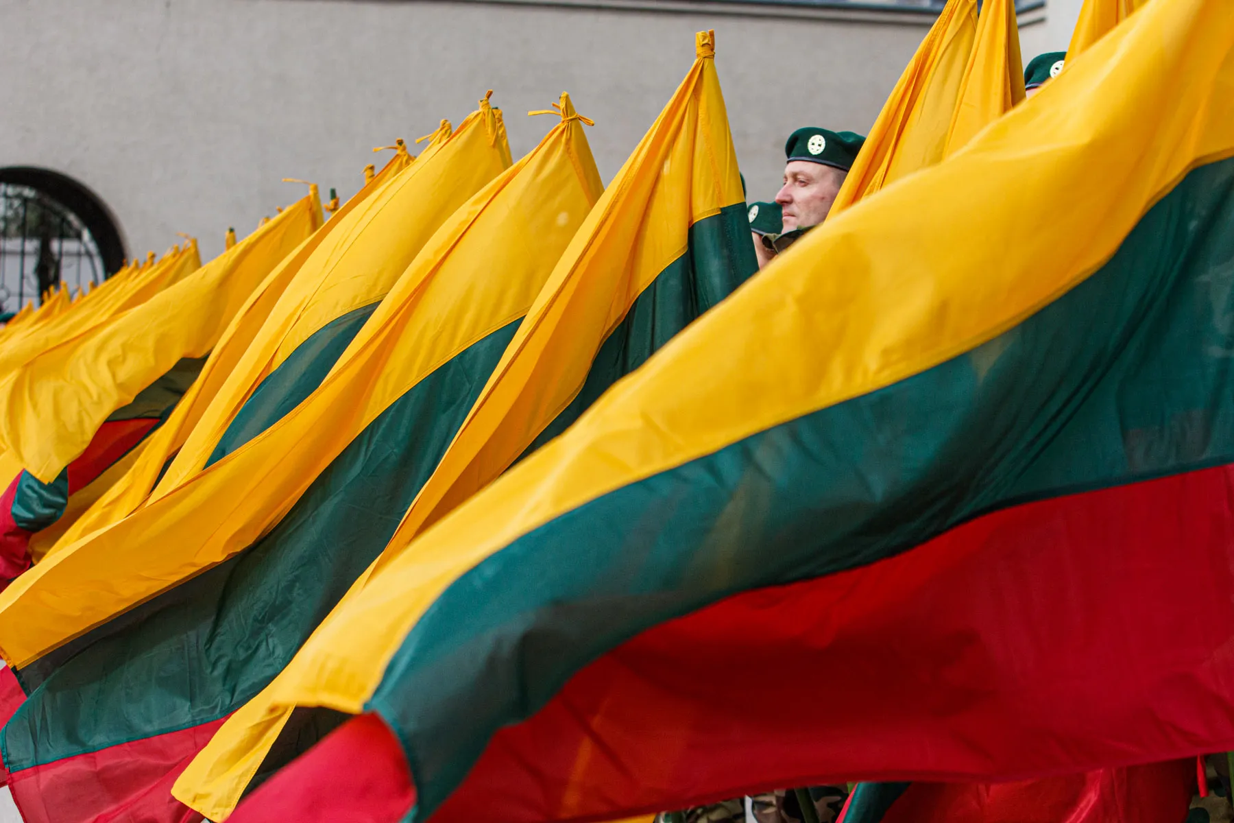 Lietuvo vėliavos./R. Tenio nuotr.