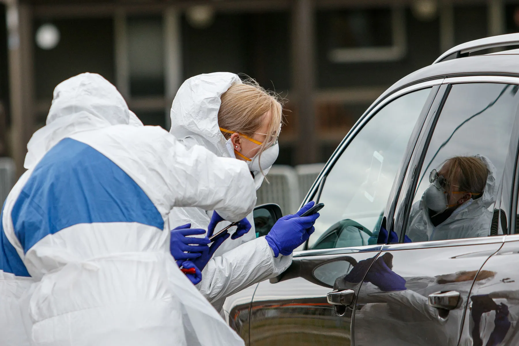 Mobilus koronaviruso patikros punktas