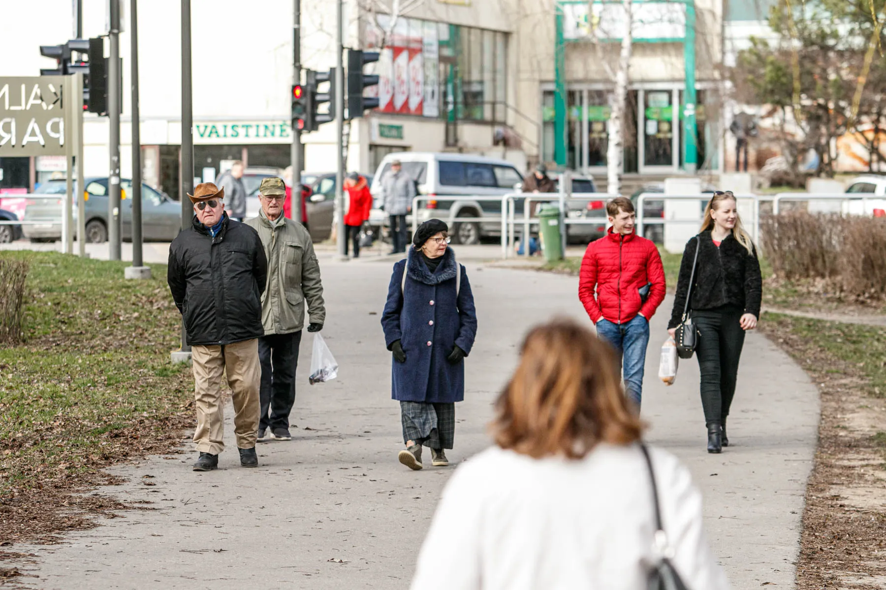 Žmonės Kauno parkuose
