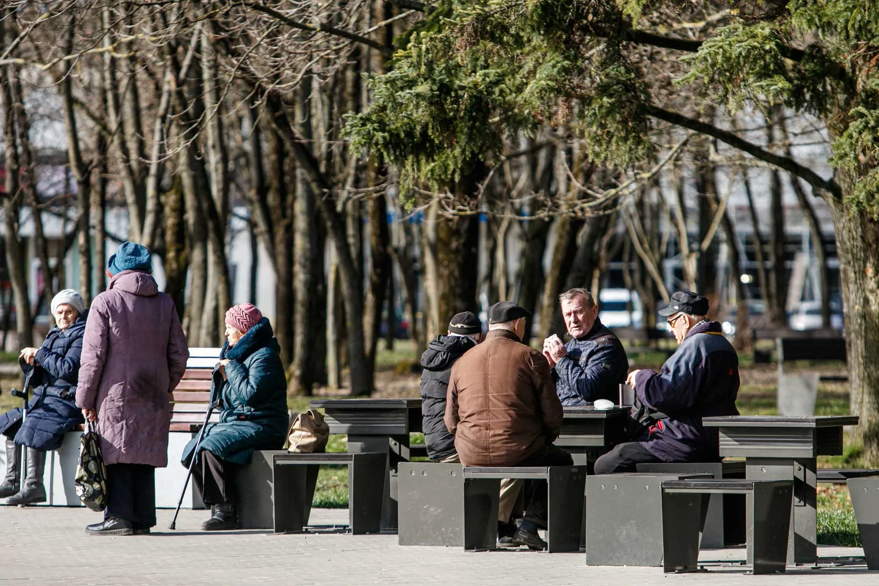 Žmonės Kauno parkuose