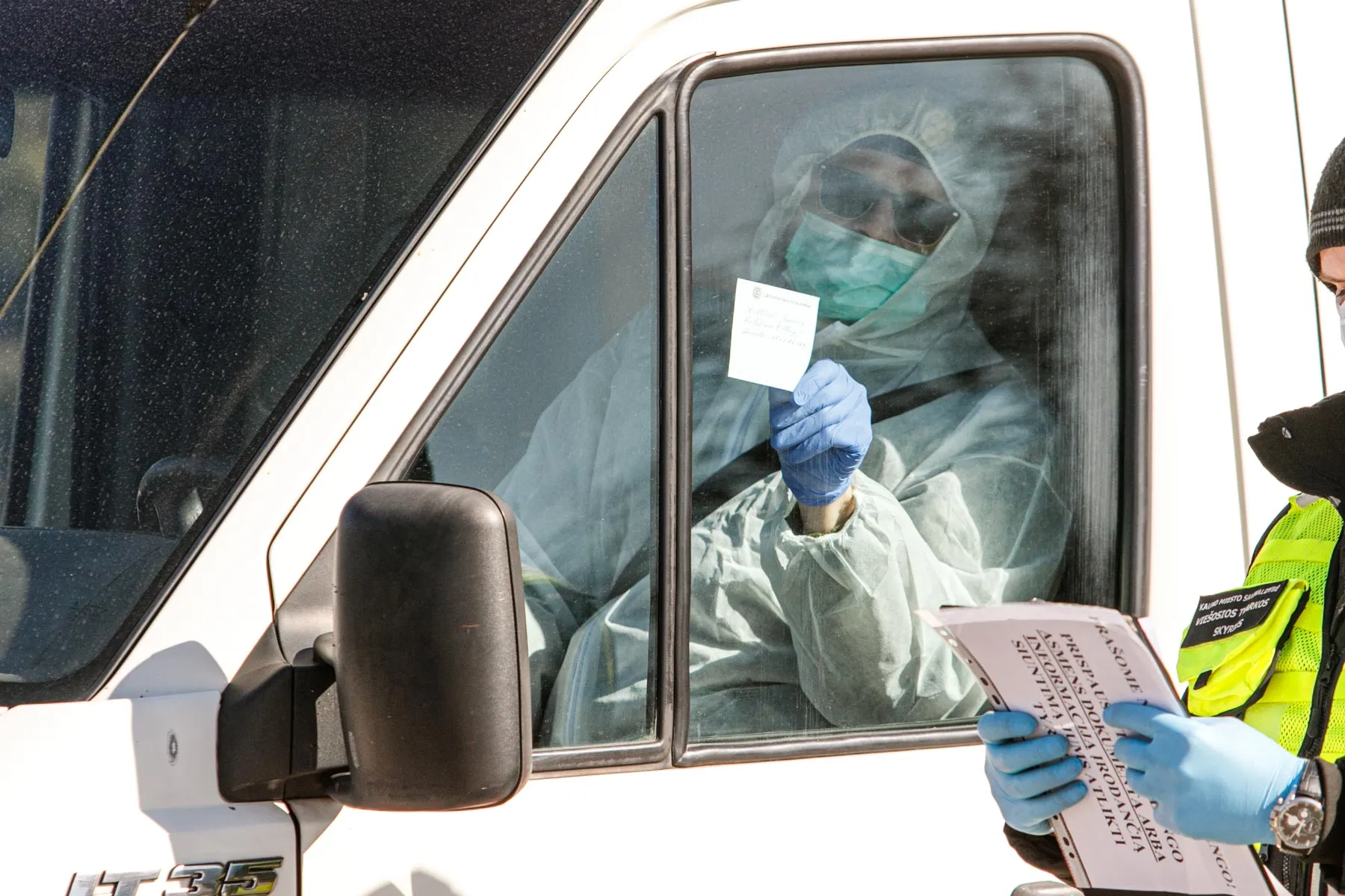 Koronaviruso mobilus patikros punktas