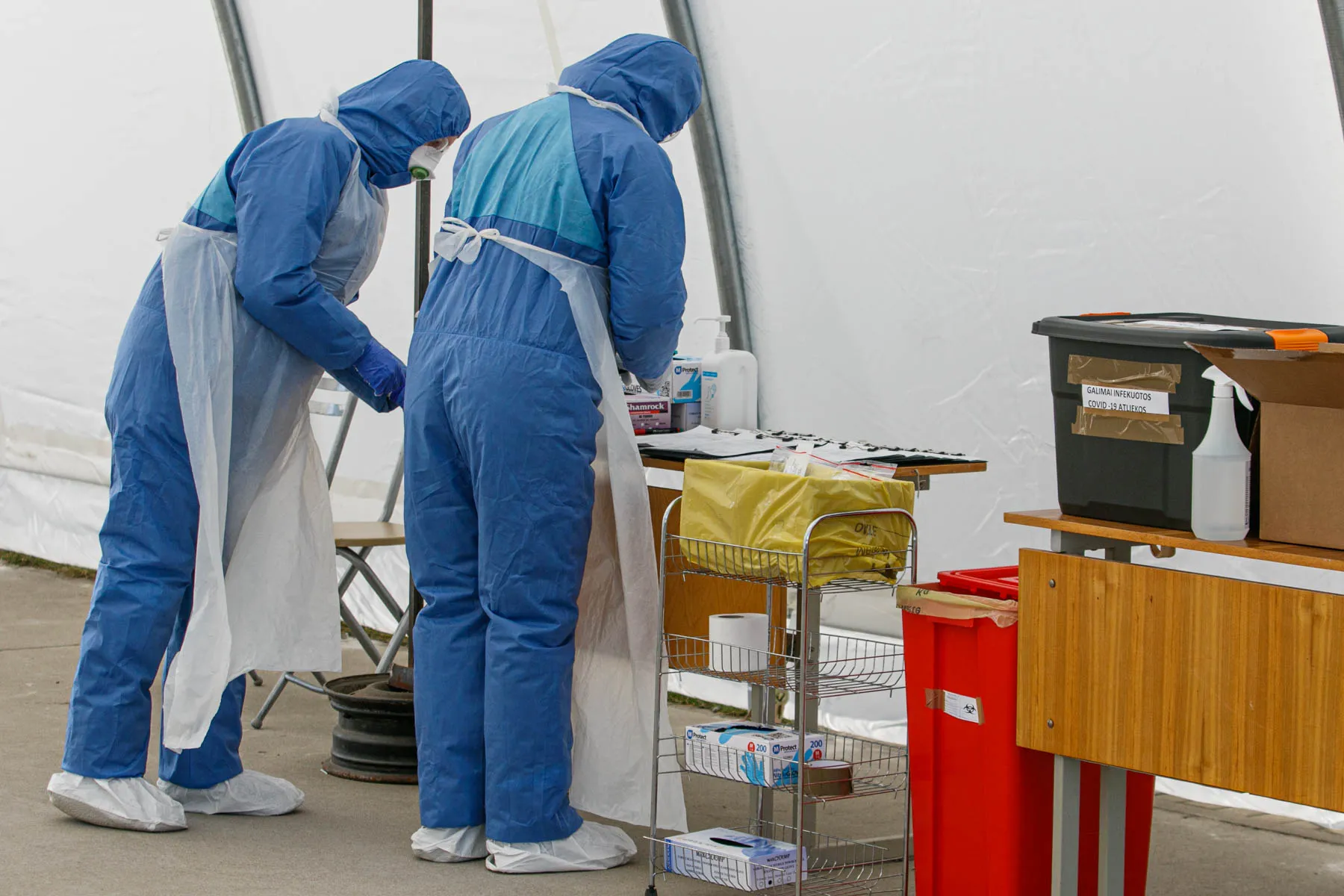 Koronaviruso mobilus patikros punktas