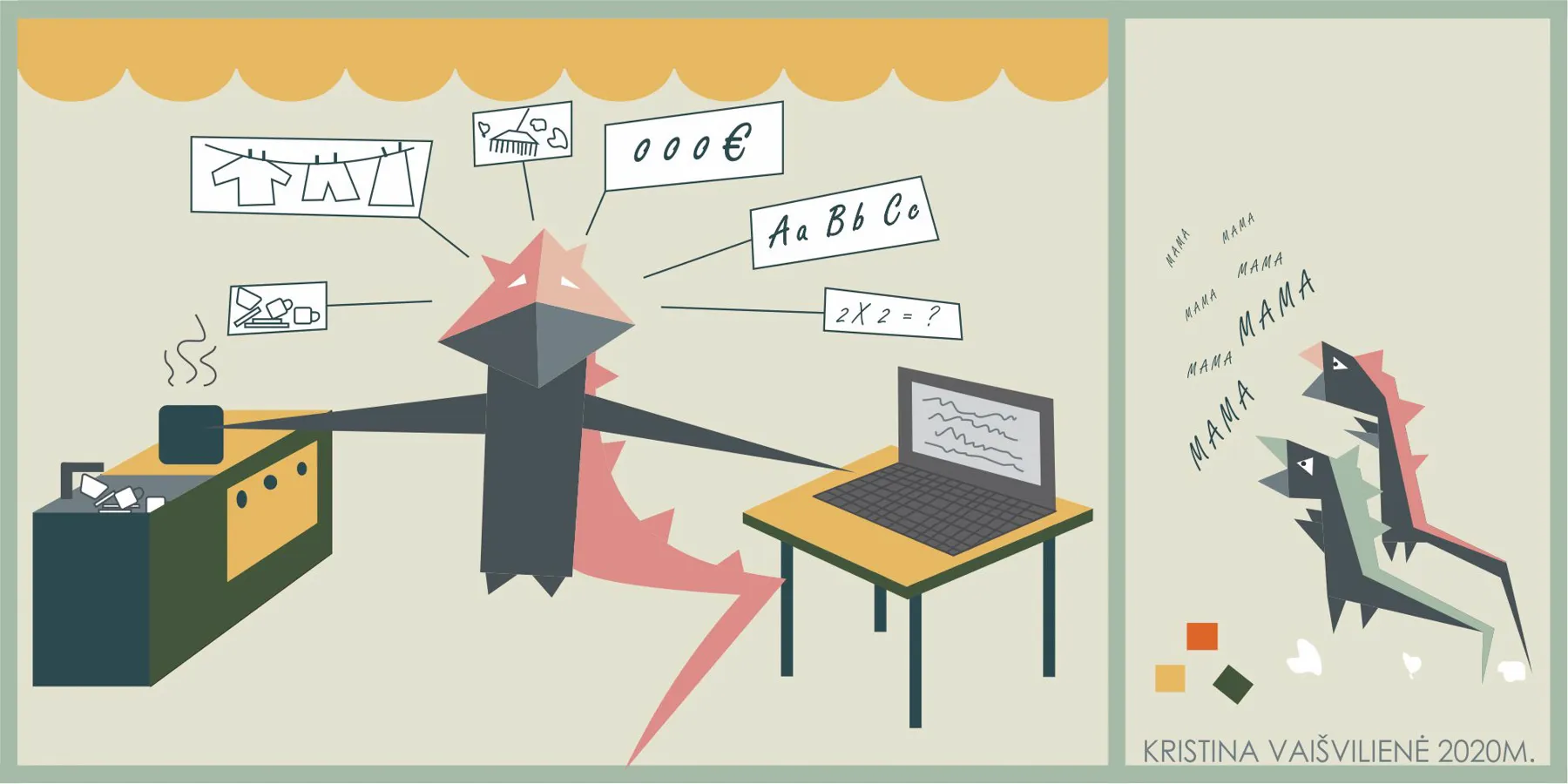 Piešinių konkursas „Lieku namuose ir piešiu!“