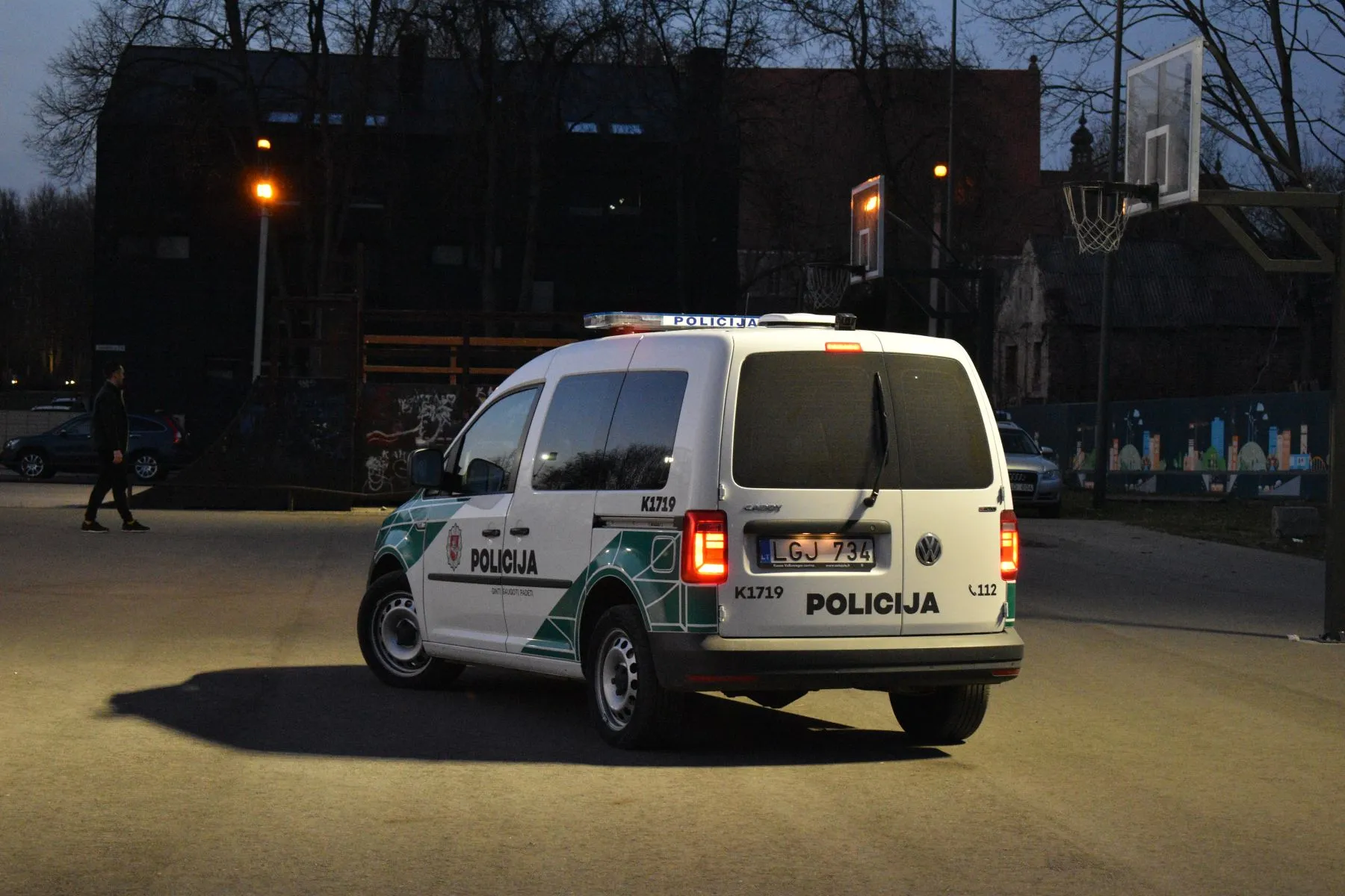 Policija Kauno santakoje, pareigūnai, patruliavimas