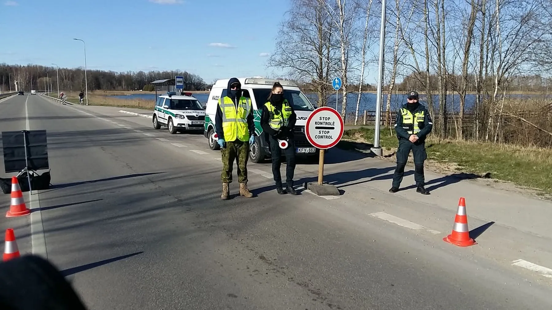 Pirmoji policijos darbo diena uždarytame mieste