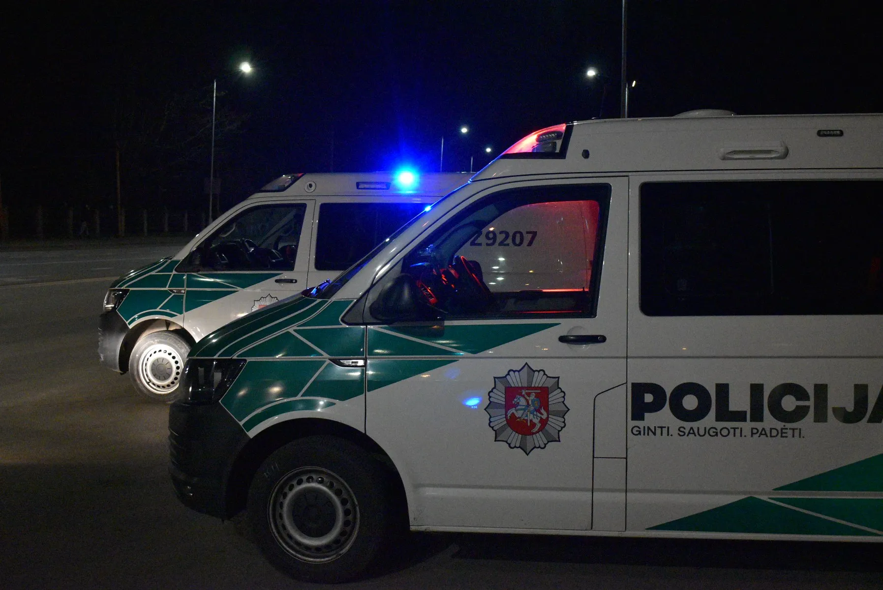 Policijos patikros punktai Jonavos gatvėje