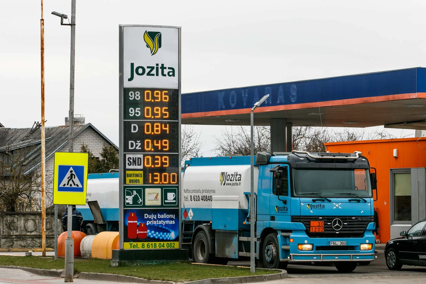 Degalų kainos Kaune