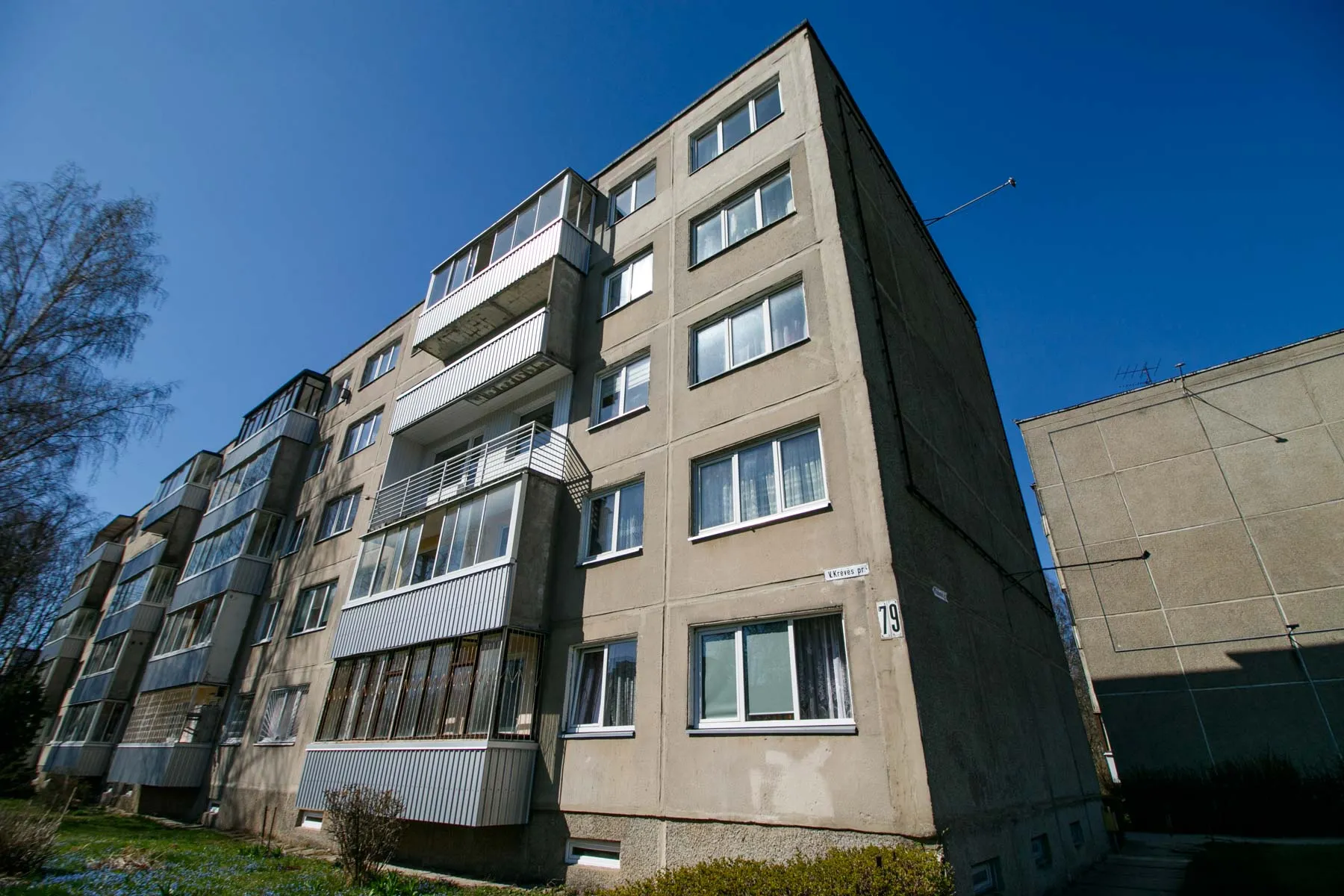 Daugiabutis V. Krėvės prospekte, kuriame rastas vyro kūnas