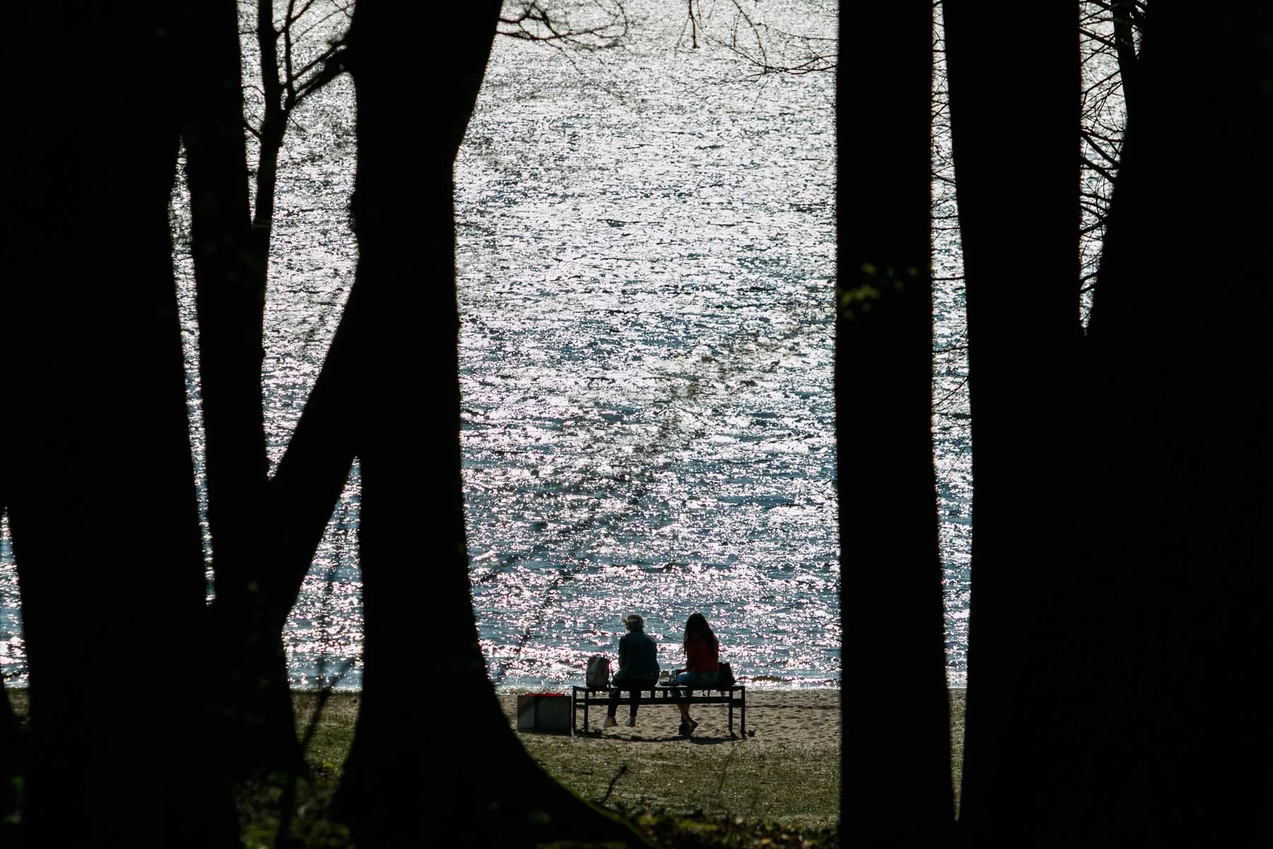 Kauniečiai mėgaujasi pavasarišku oru