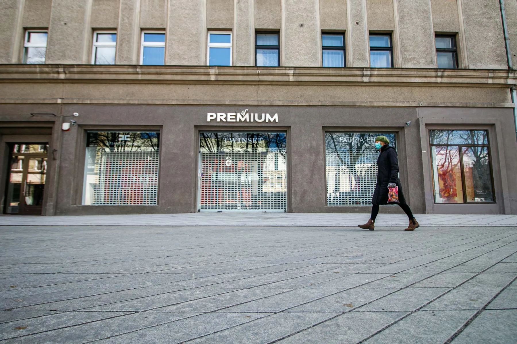 Parduotuvės Laisvės alėjoje karantino metu