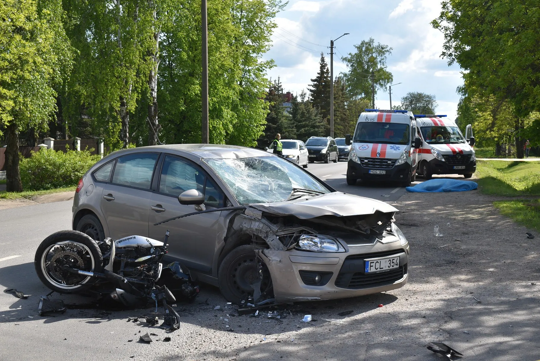 Sargėnuose žuvo motociklo vairuotojas