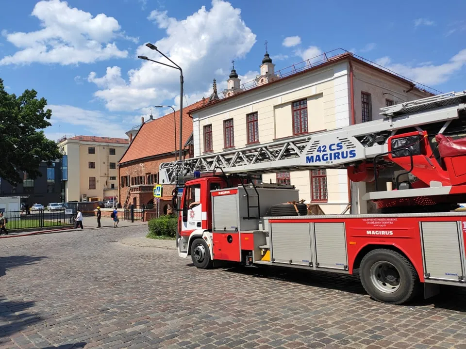 Gaisras Jėzuitų bažnyčioje