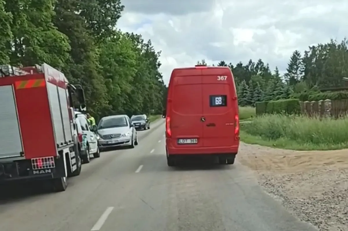 Girto vairuotojo avarija prie Vaišvydavos