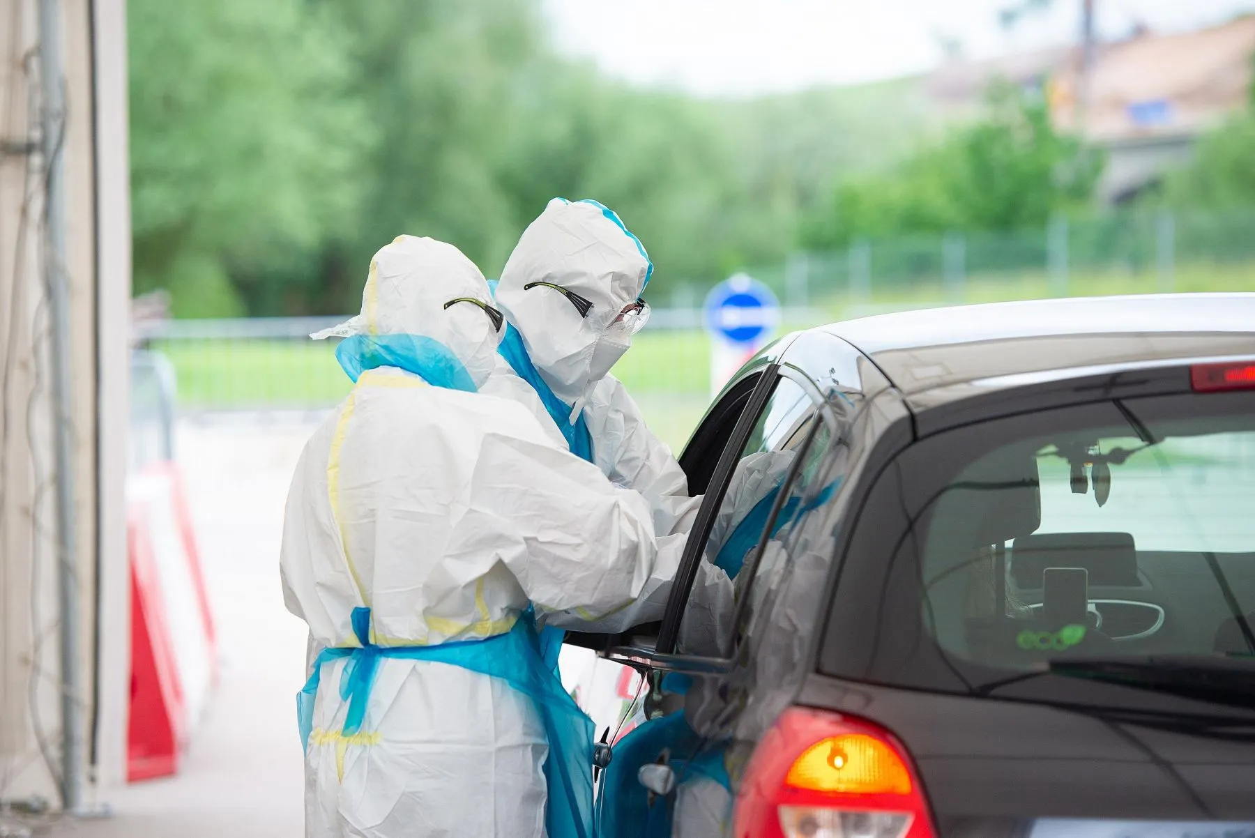 Koronavirusas, mobilus patikros punktas