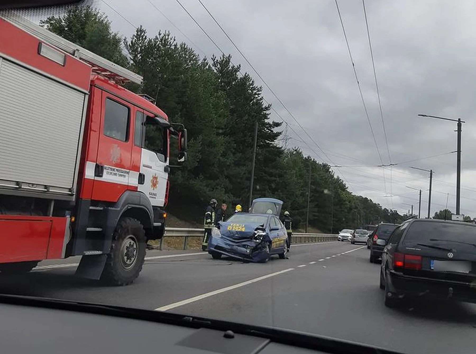 Avarija T. Masiulio gatvėje