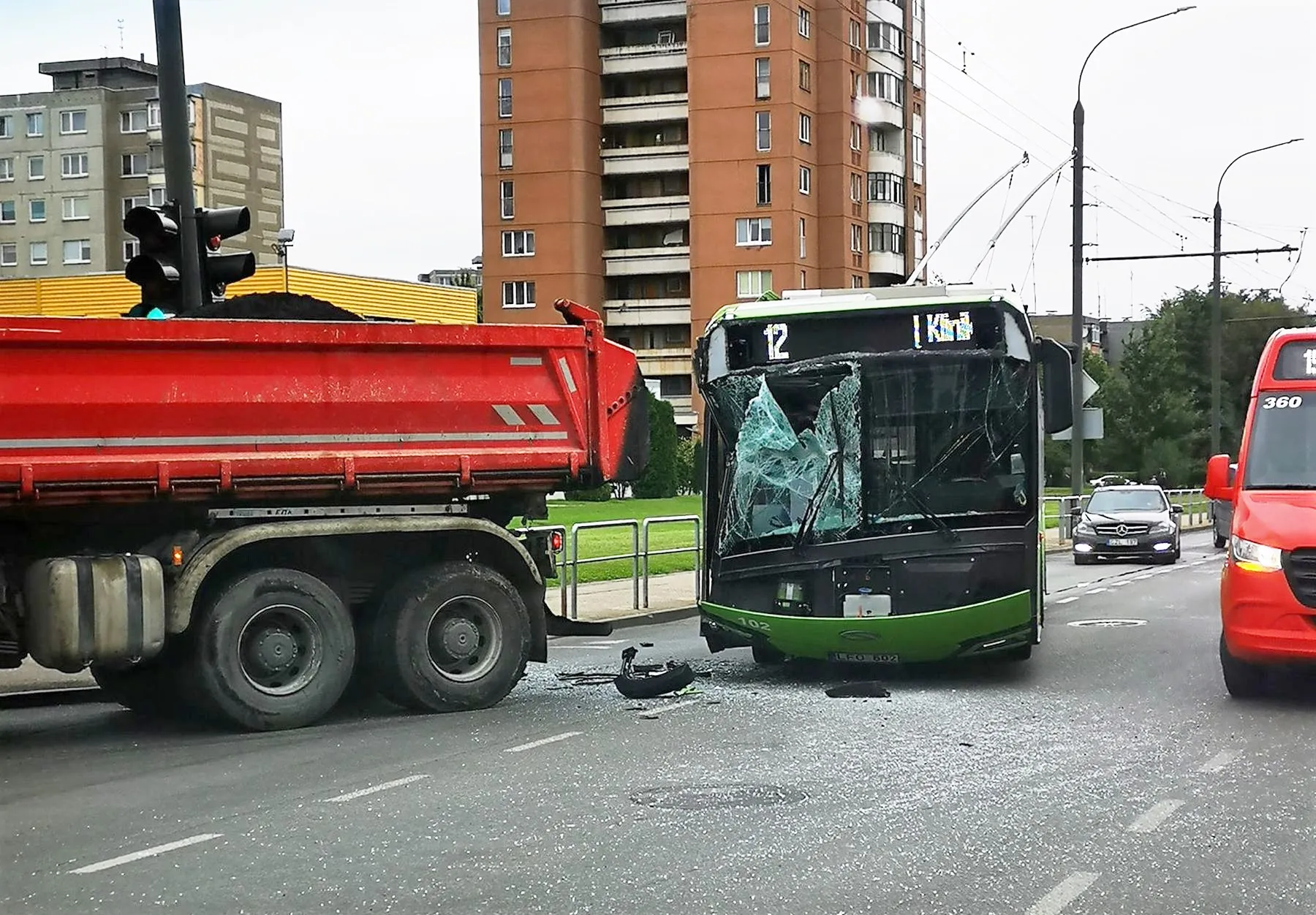 Troleibuso avarija Eiguliuose