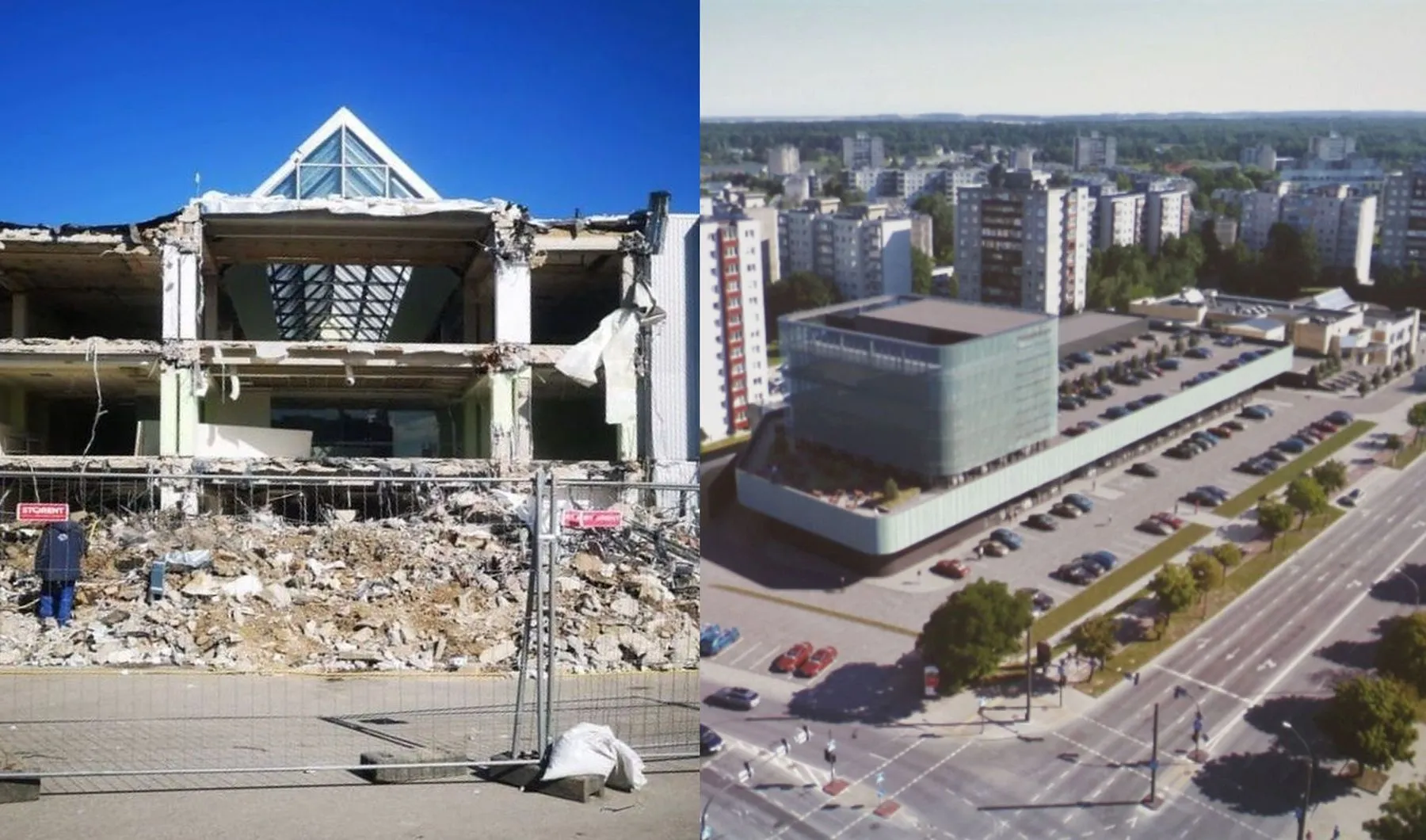 Kalniečių prekybos centro rekonstrukcijos pristatymas