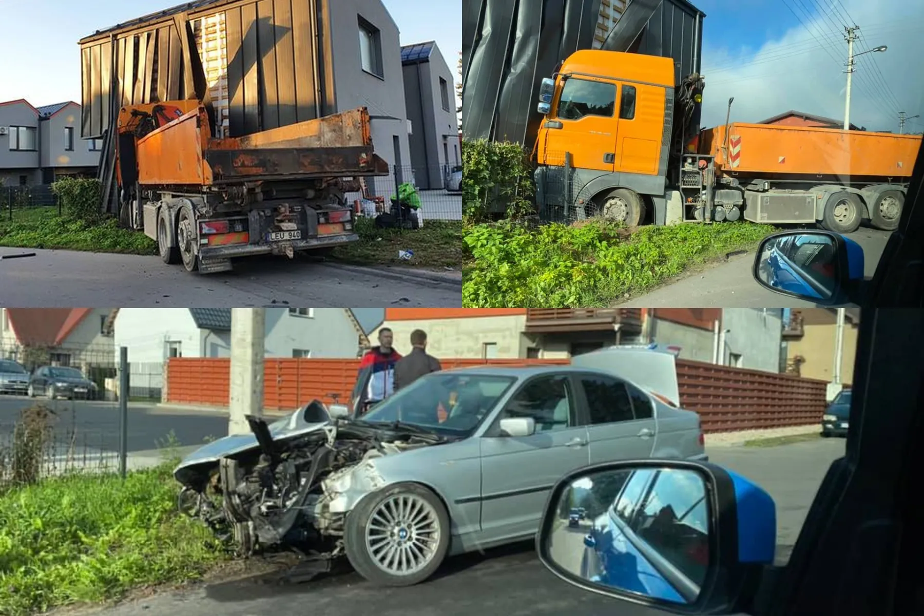 Sukvežimio ir „BMW“ avarija Strazdo g.