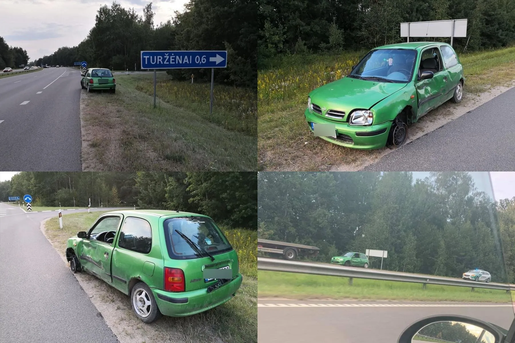 Paliktas automobilis Karmėlavoje