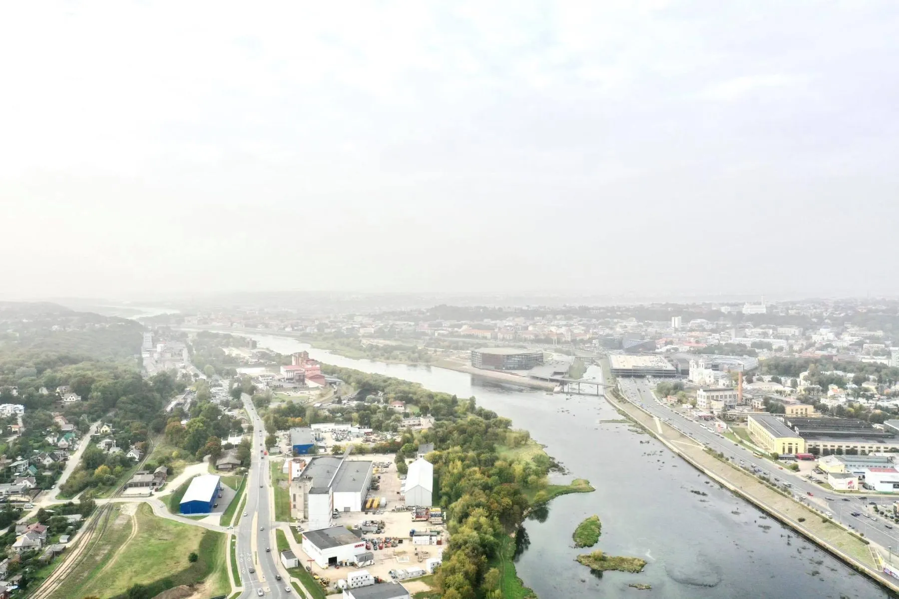 Kauno panorama, oro užterštumas, smogas