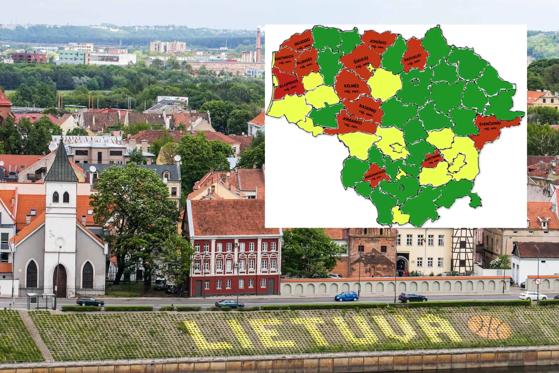 Lietuva suskirstyta į rizikos zonas