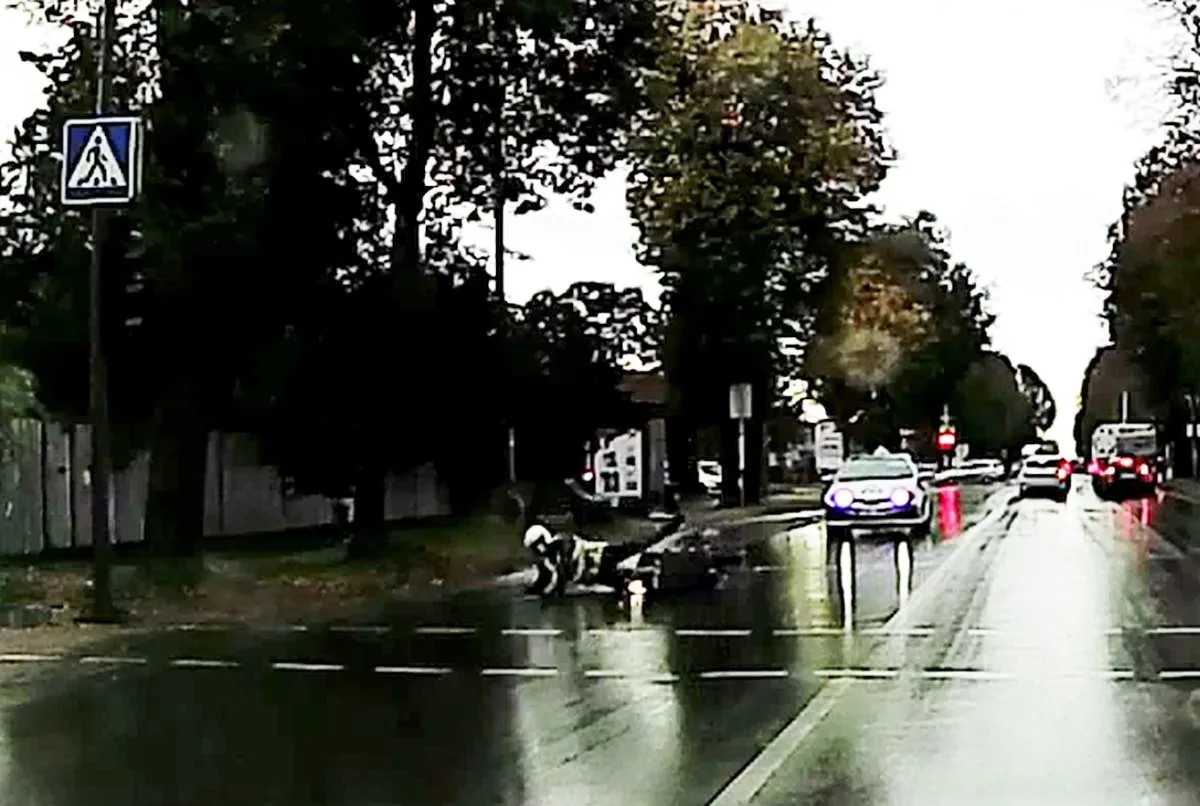 Žemaičių plente pargriuvo motociklininkas-mokinys