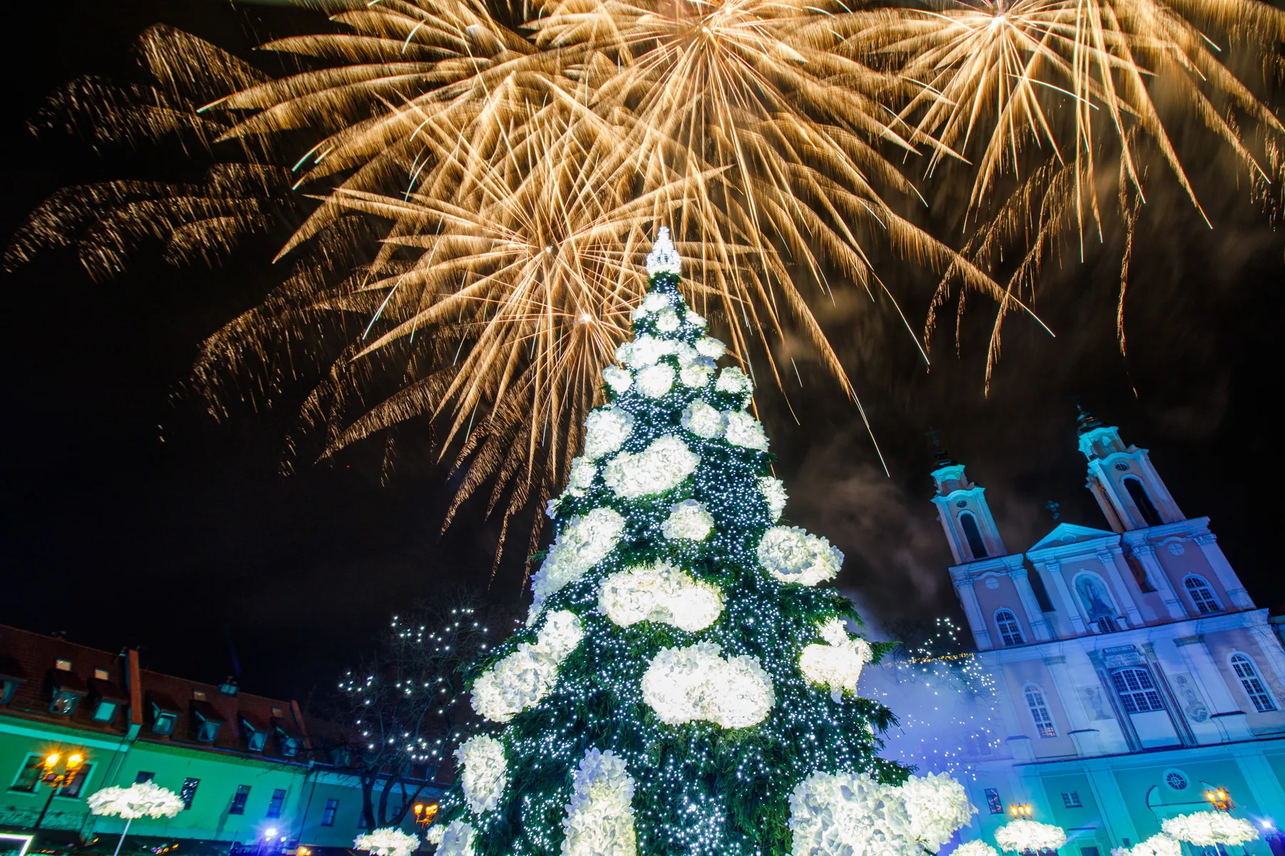 J. Šmidtienės kurtos Kalėdų eglės / R. Tenio nuotr.