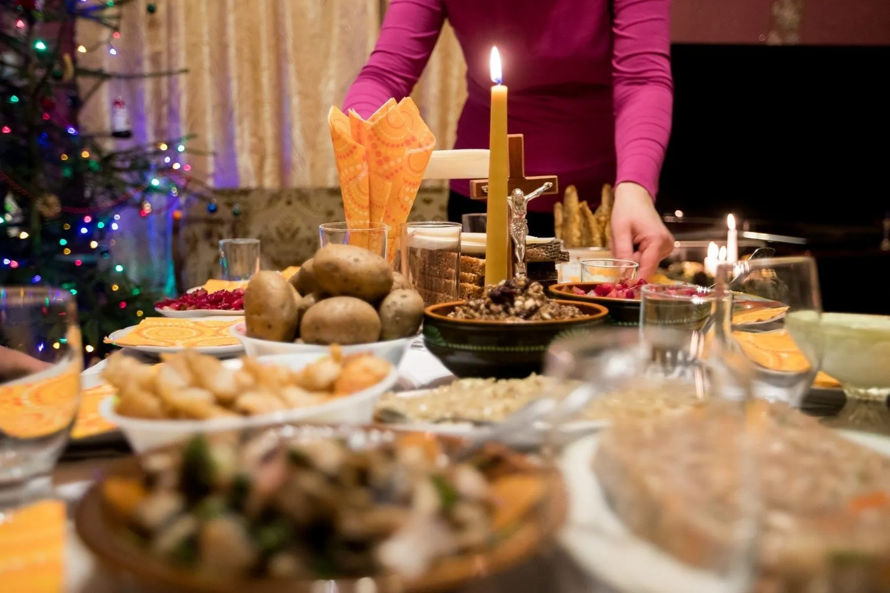 Kūčios, Kalėdos, maistas