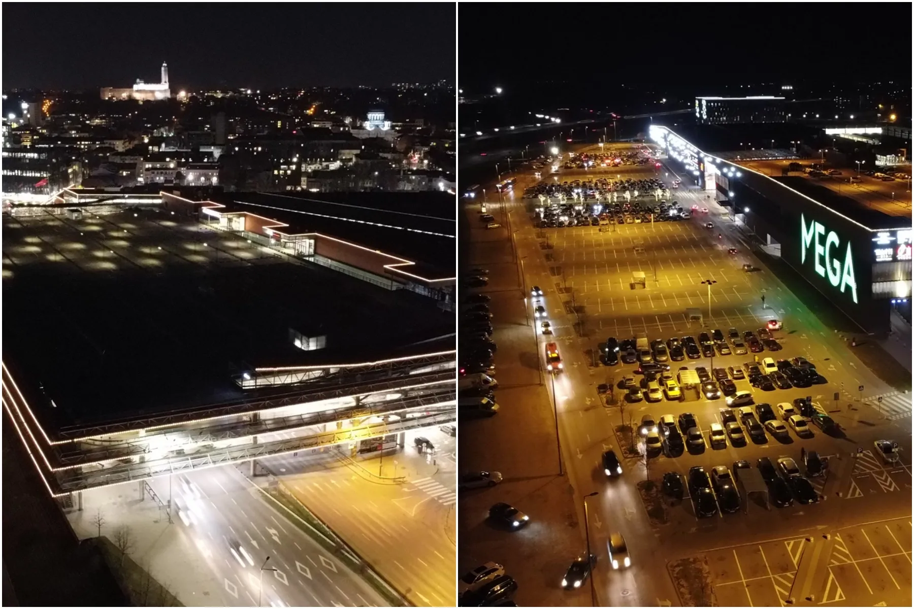 Didieji Kauno prekybos centrai apribojus automobilių stovėjimą