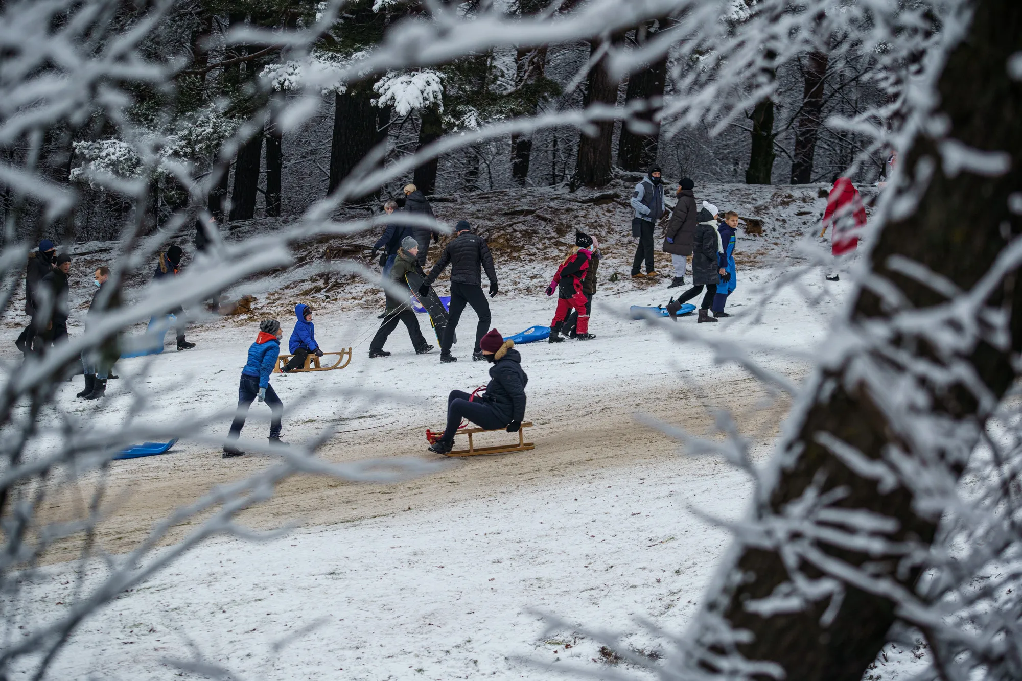 Žiemos pramogos karantino metu