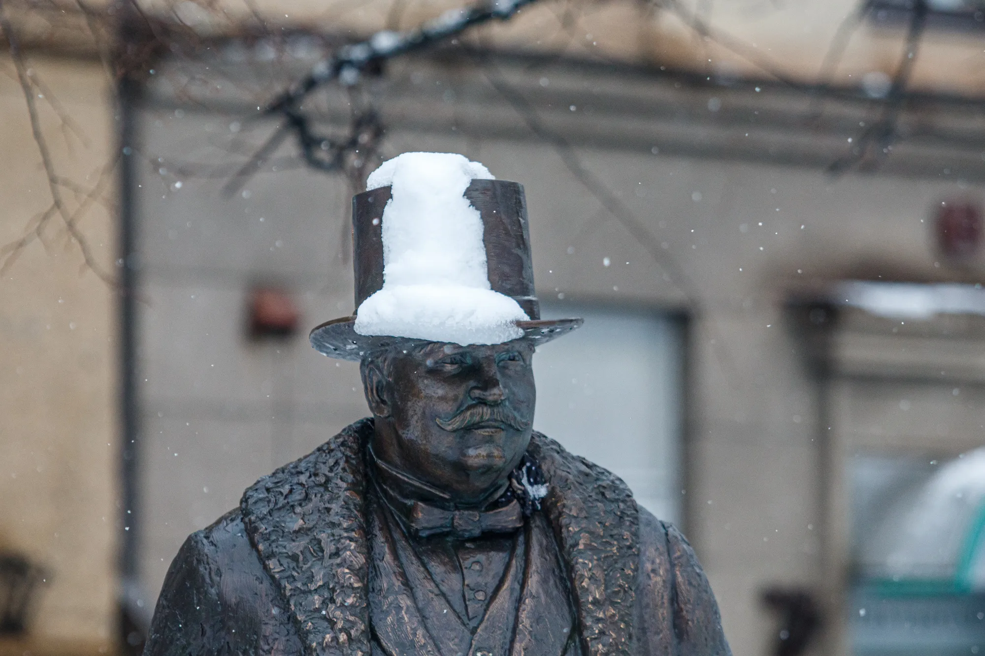 Gausus sniegas Kaune