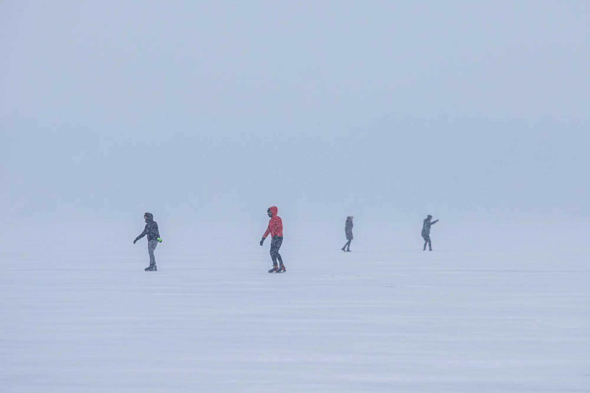 Pramogos ant marių ledo