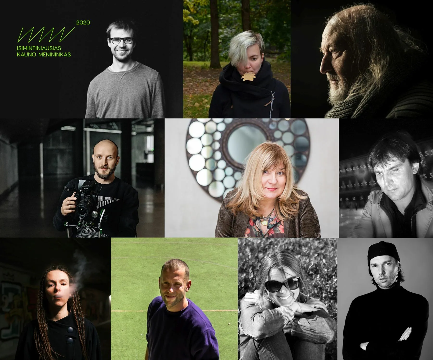 Įsimintiniausias Kauno menininkas 2020_nominantai