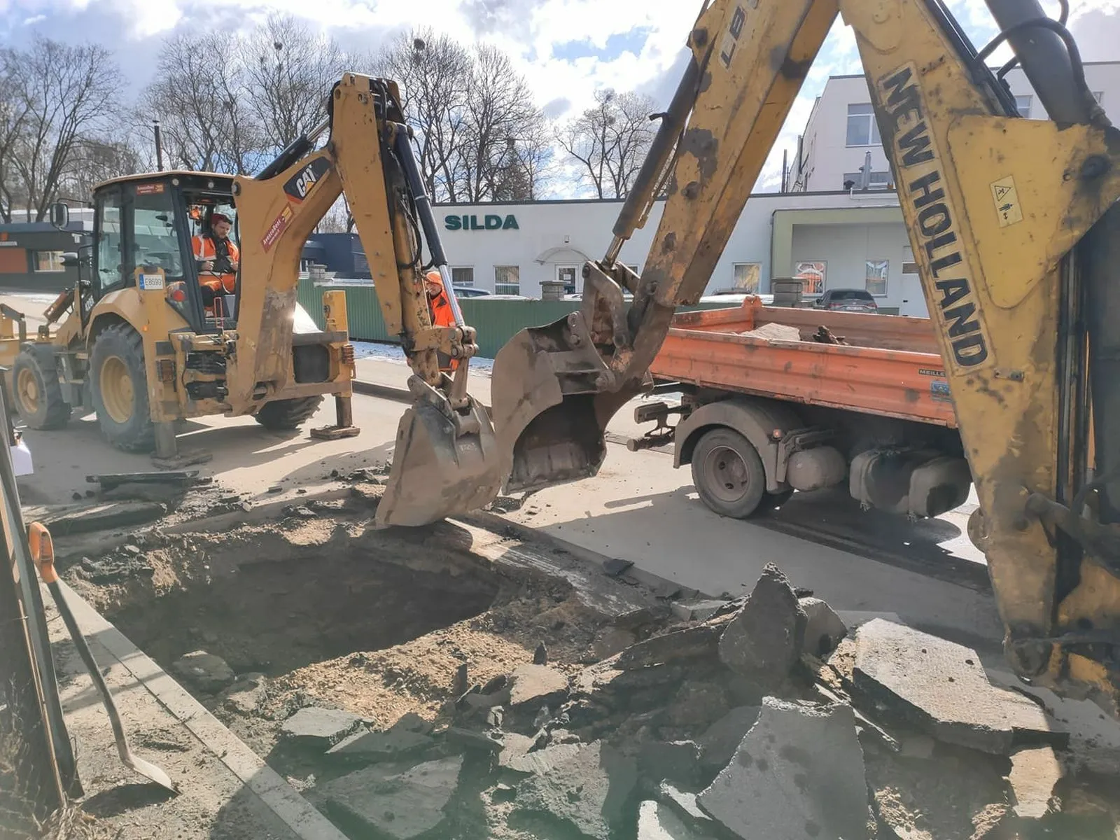 Smegduobė Skuodo gatvėje / R. Tenio nuotr.