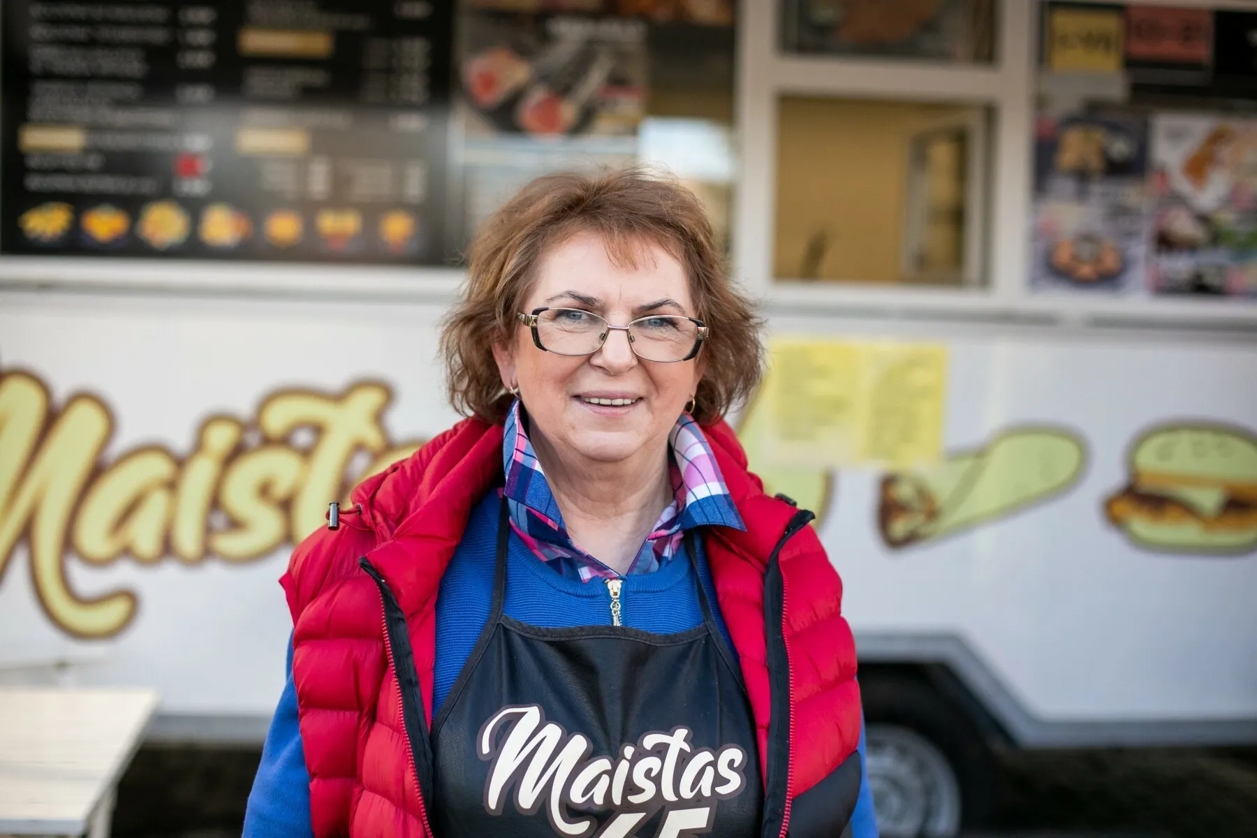 Kebabų kepėja Irena iš Kėdainių