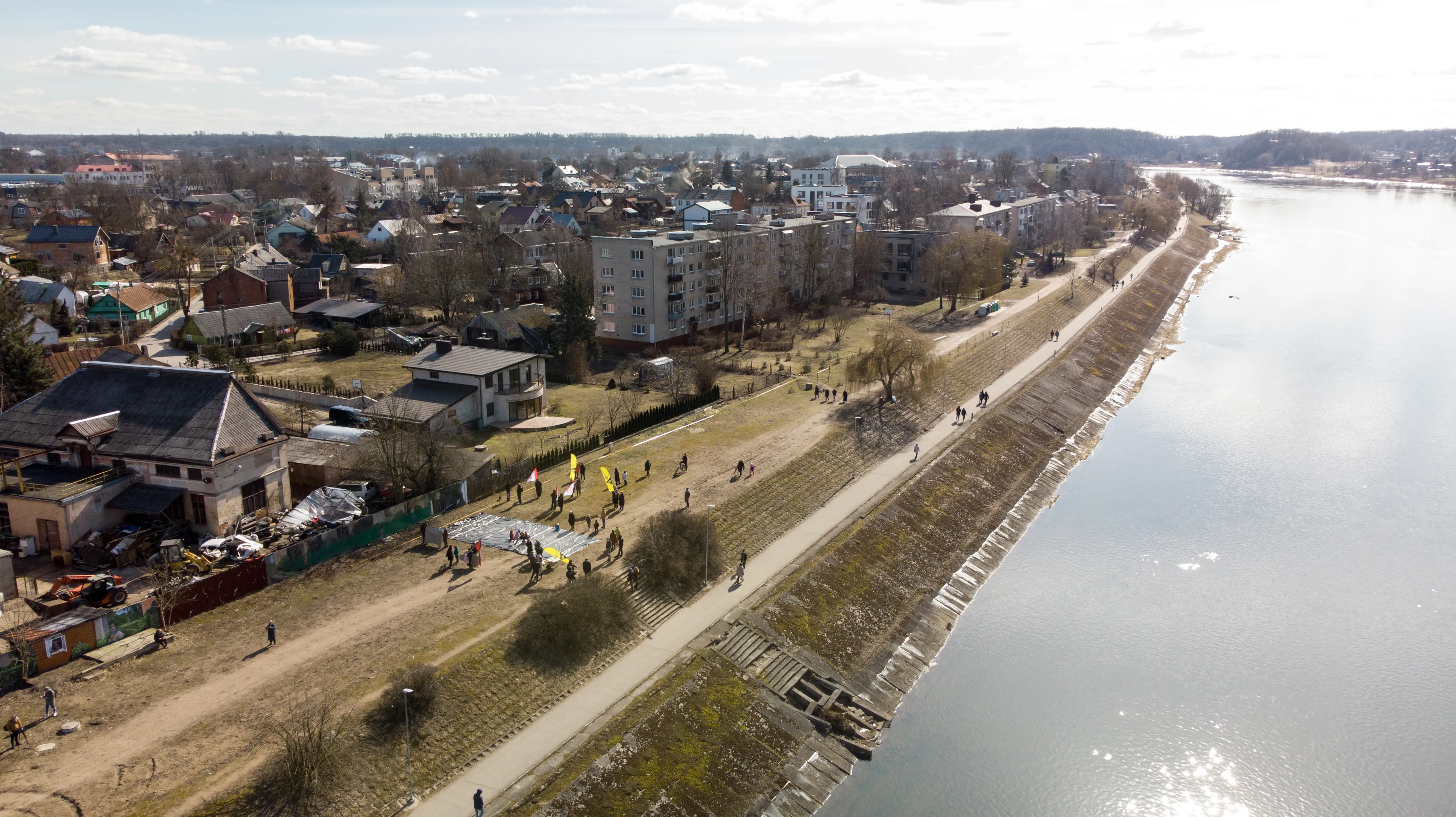 Žemųjų Šančių protestas Nemuno krantinėje