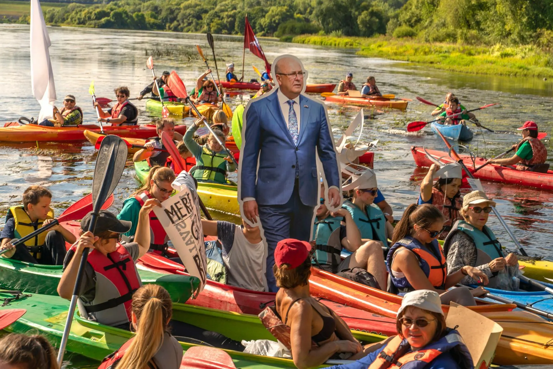 Kauno Šančių bendruomenės protestas / D. Petrulio nuotr.