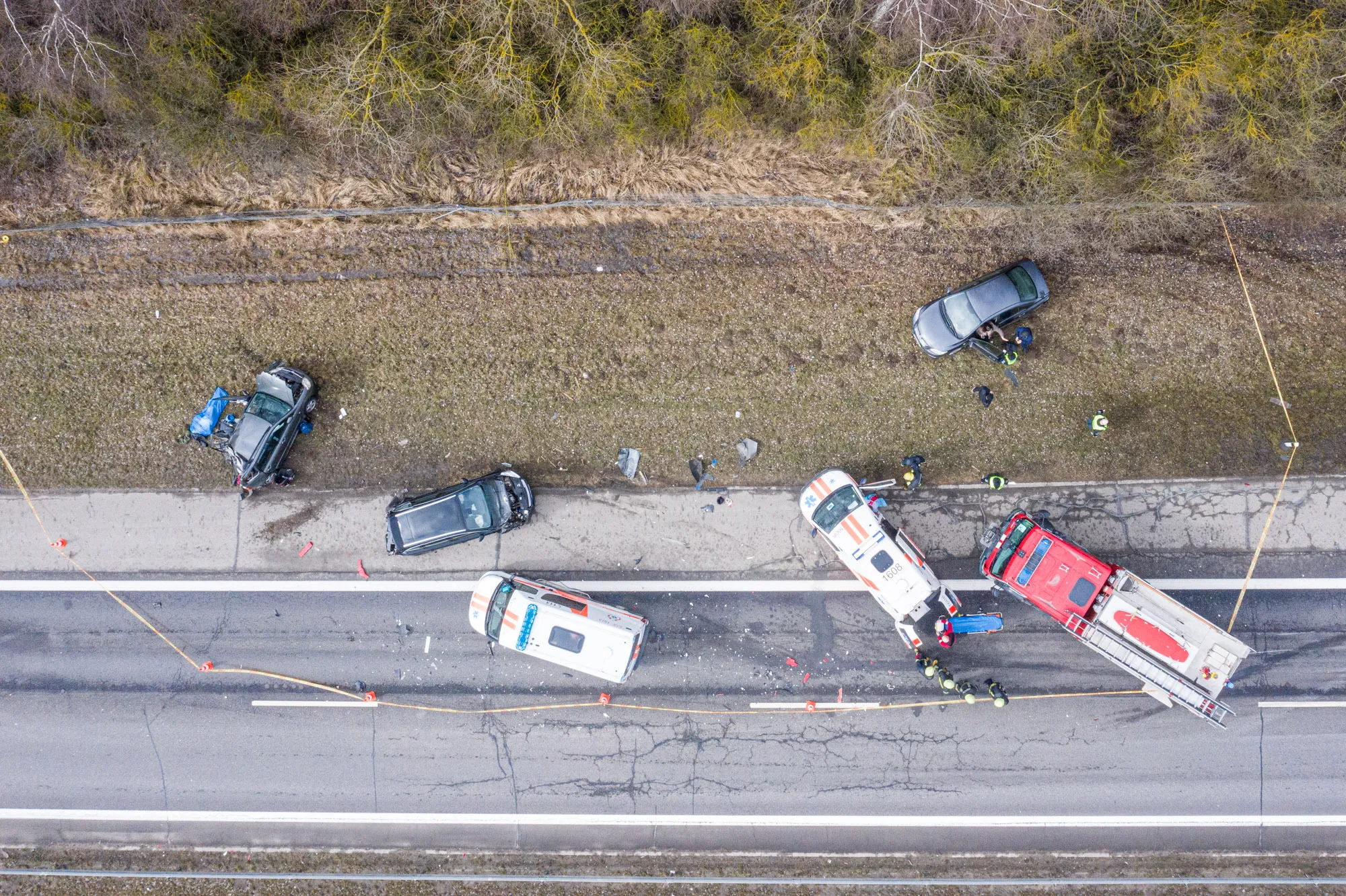 Avarija netoli Babtų A1 kelyje