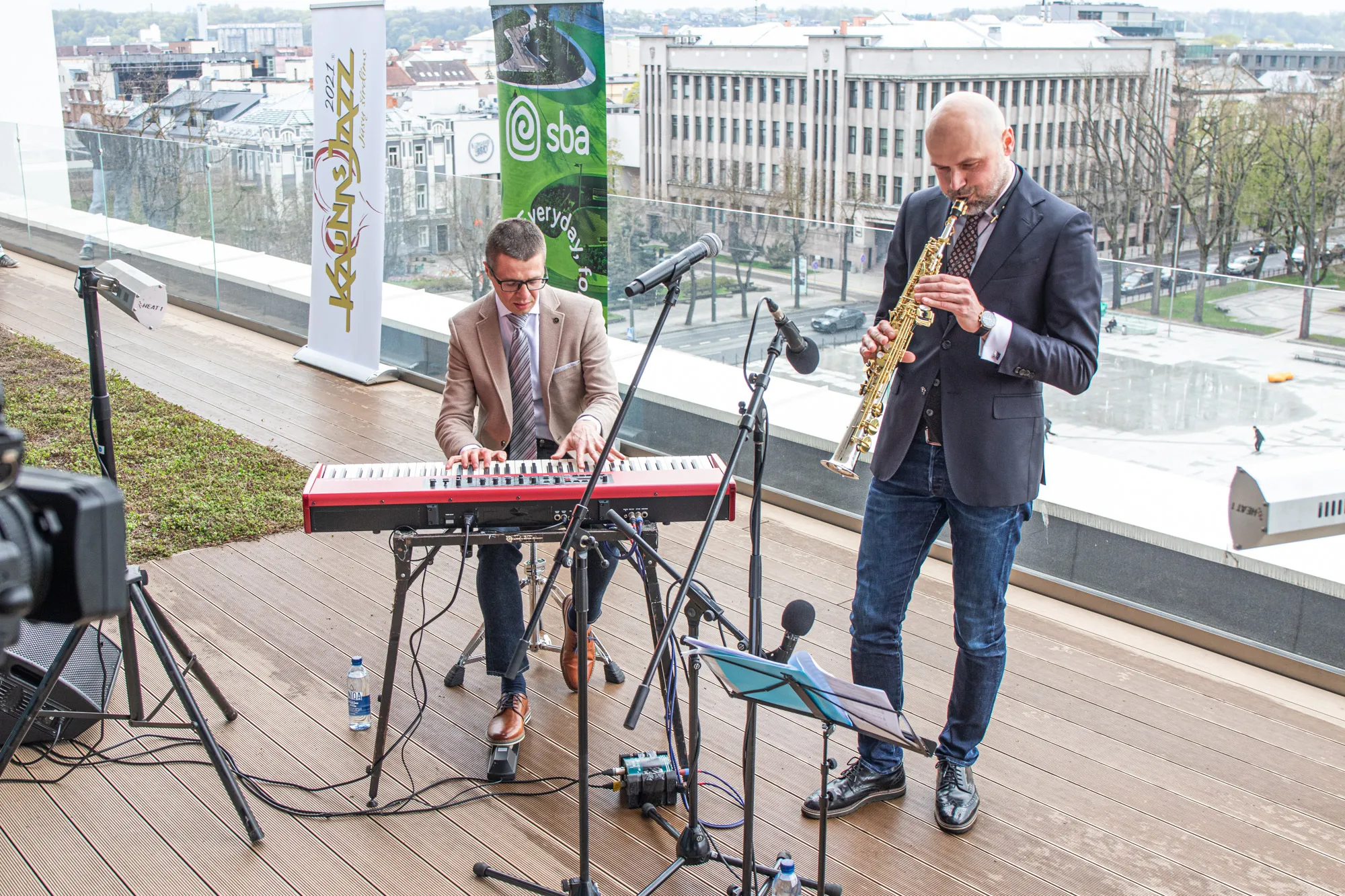 Kaunas Jazz ant BLC stogo