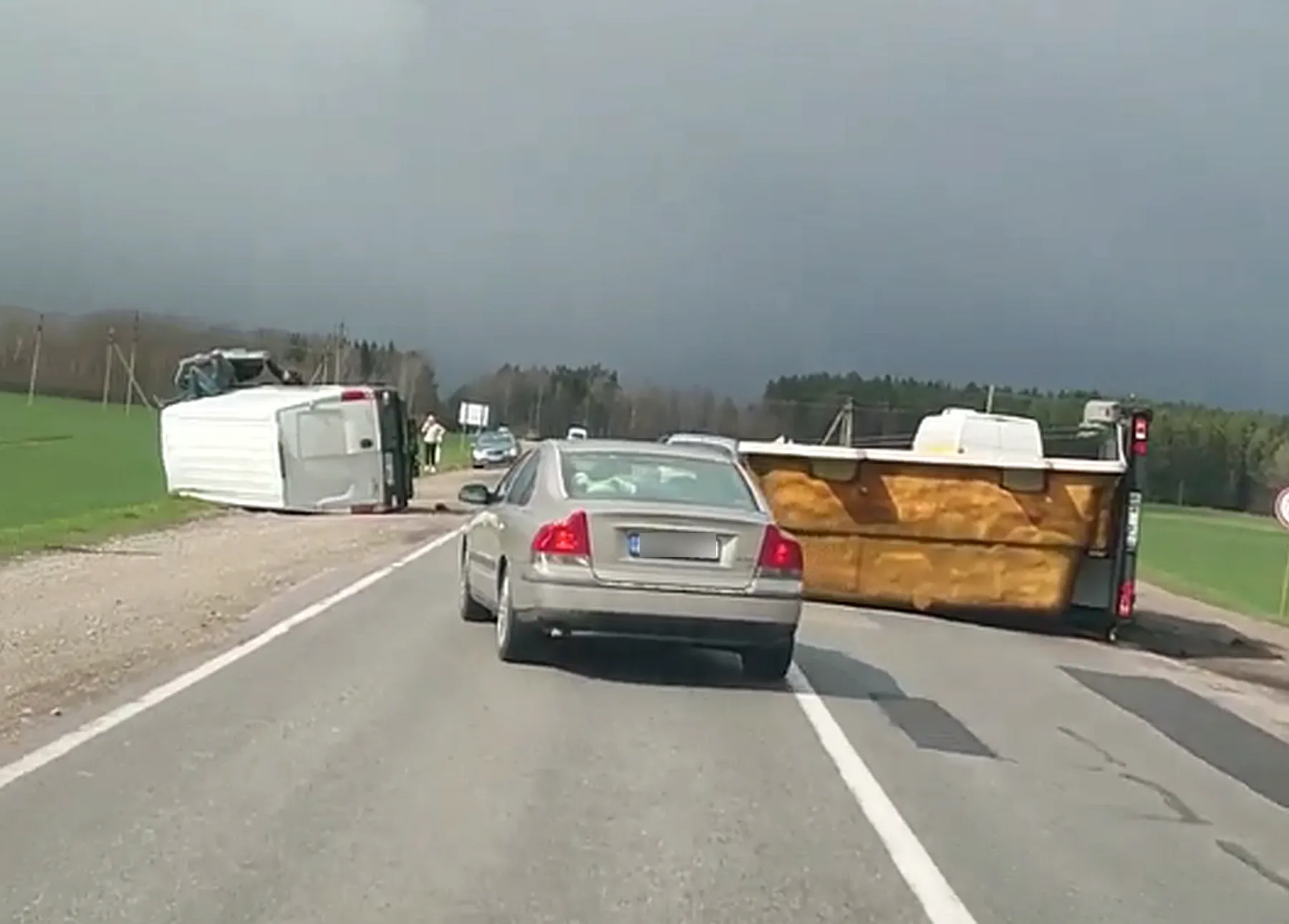 Prienai- Kaunas avarija