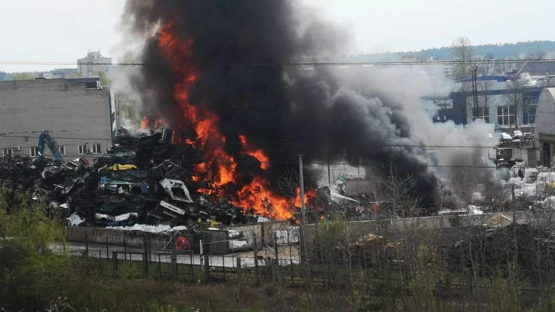 Gaisras Petrašiūnuose