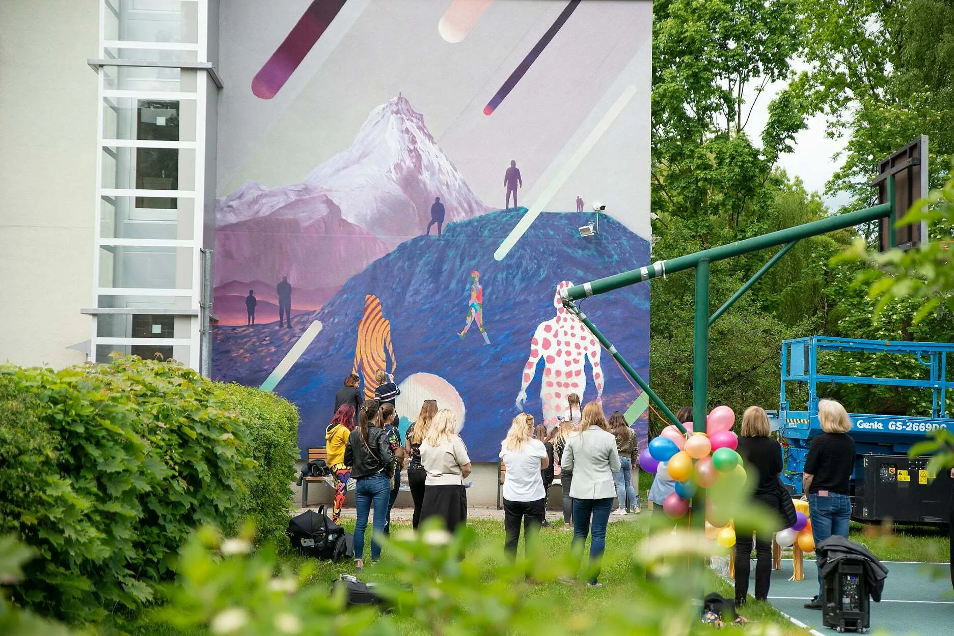 Piešinys ant vaikų gerovės centro „Pastogė“ sienos
