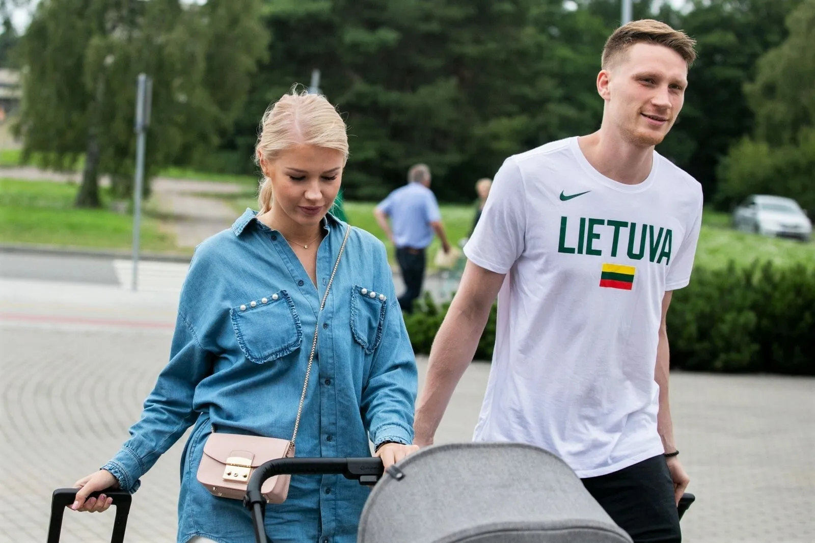 M. Grigonis su žmona Salomėja