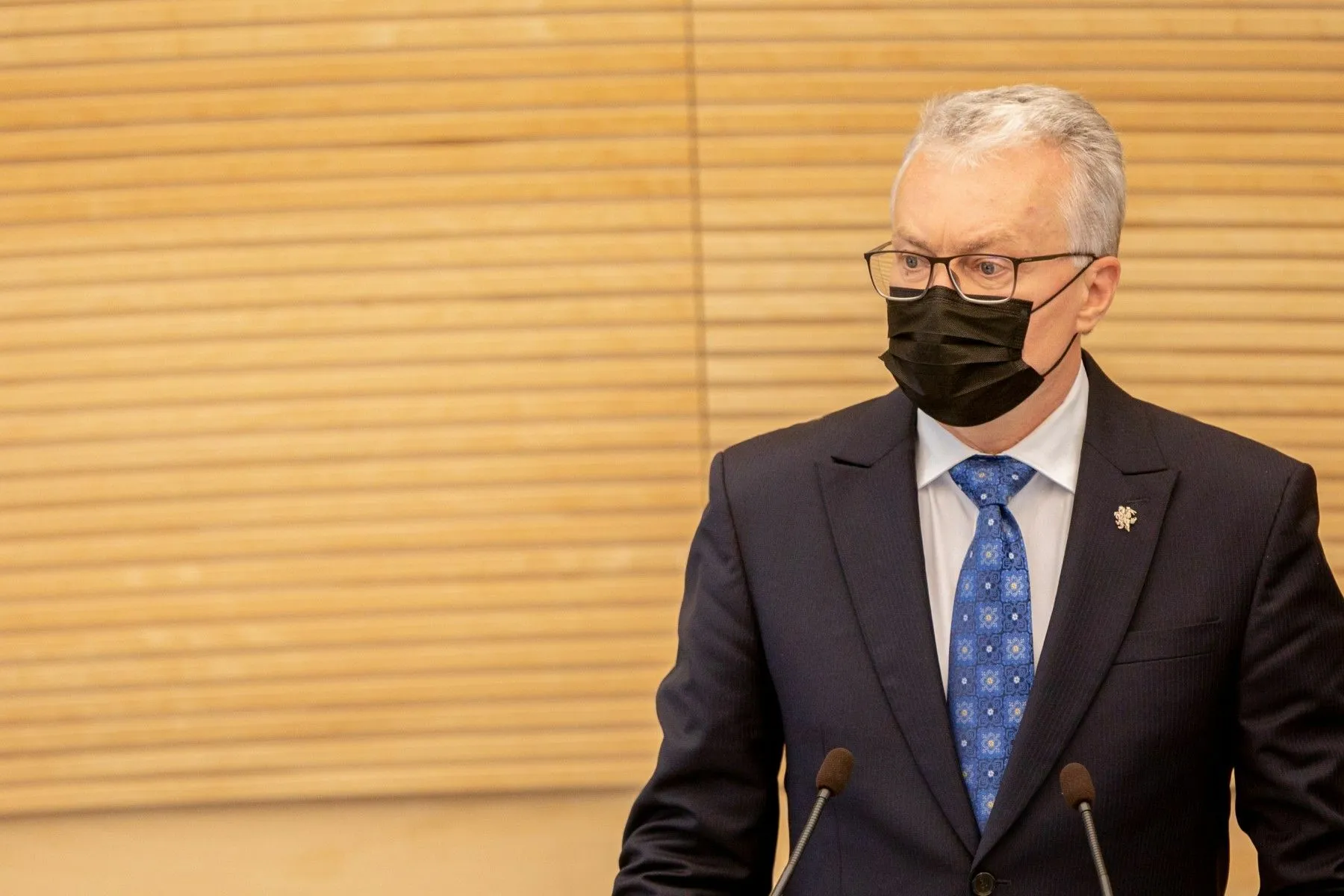 Gitanas Nausėda antradienį Seime skaito antrąjį savo metinį pranešimą / DELFI nuotr.