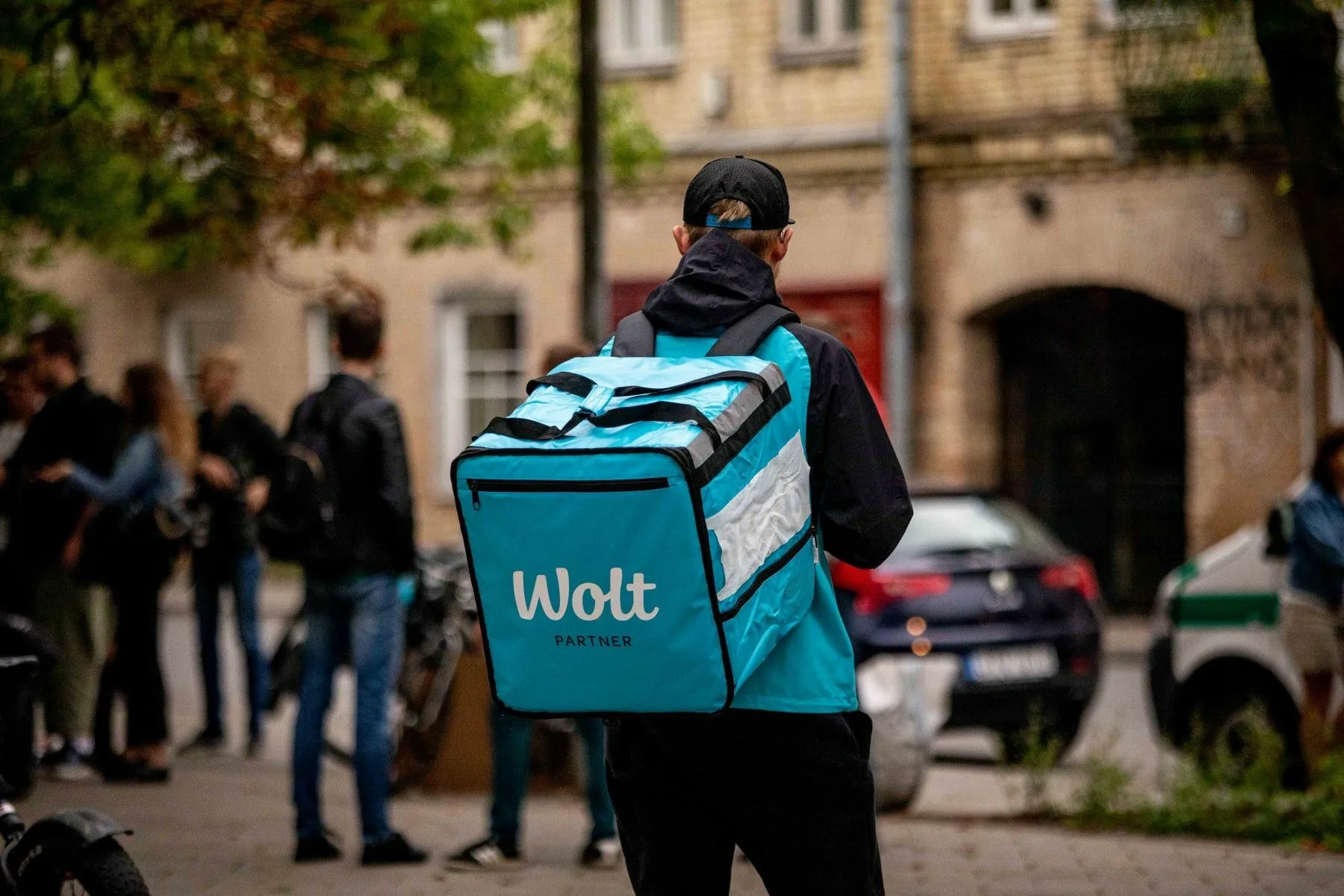 „Wolt“ kurjeriai surengė streiką / DELFI nuotr.