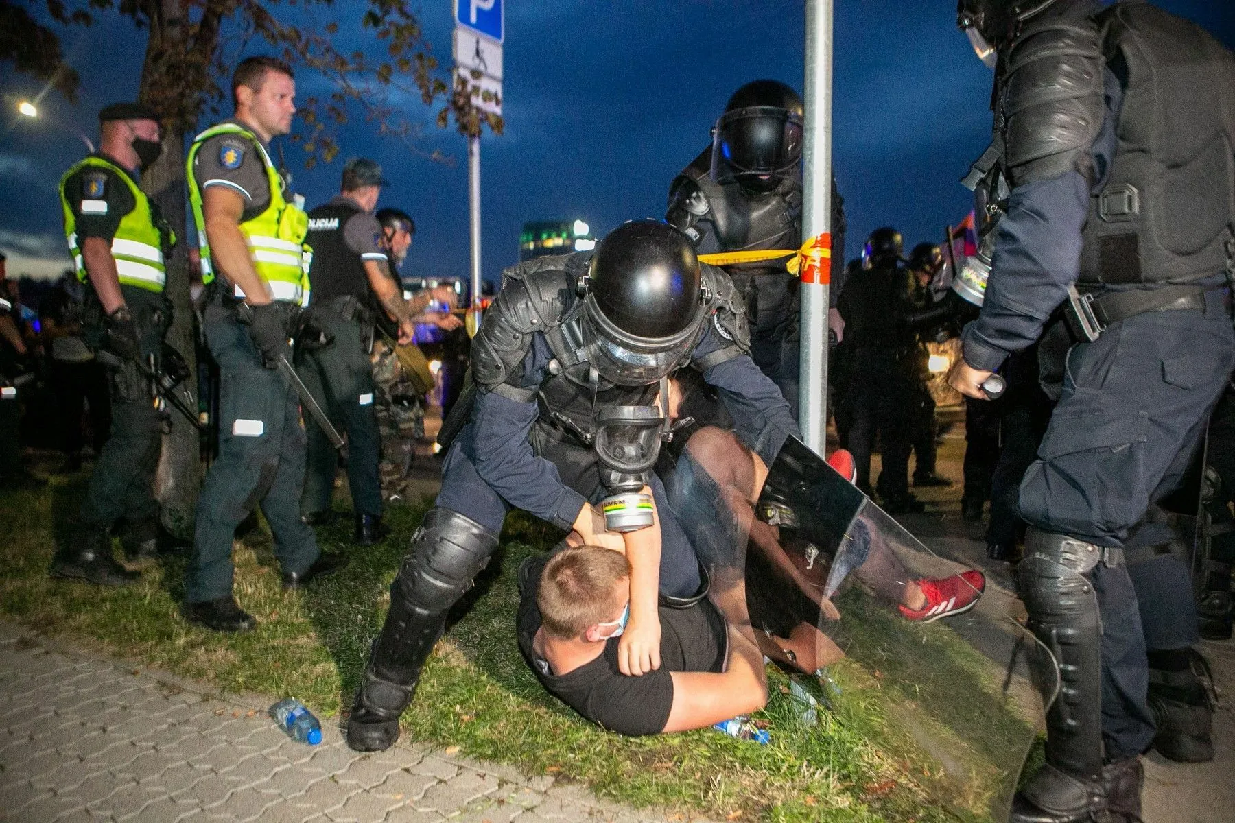 Riaušės prie Seimo / DELFI nuotr.