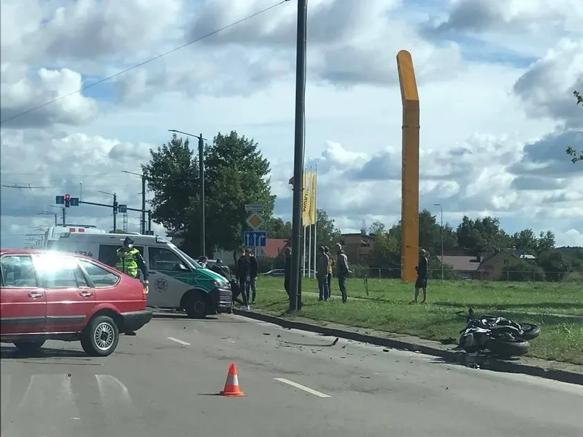 Motociklo avarija Vilijampolėje